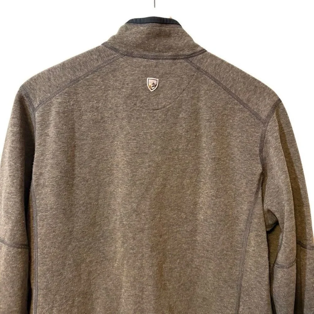 Kuhl Revel Pullover Mens Large 1/4 Zip Fleece Sweater Hiking Jacket